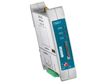 ОВЕН ПМ01 беспроводной GSM/GPRS модем  для удаленного обмена в промышленных сетях