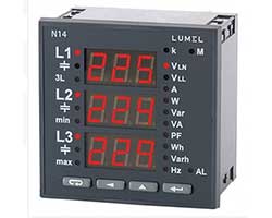 LUMEL N14 цифровой измеритель параметров3-х фазной электросети