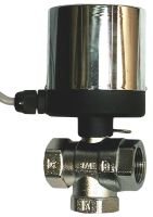 Клапан шаровой регулирующий смесительный AR-GH100-2 трехходовой неполнопроходной с электроприводом GH100-8Nm 