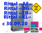 Компания Rittal прекращает с 30.09.20 выпуск 4-х серий корпусов и распределительных шкафов