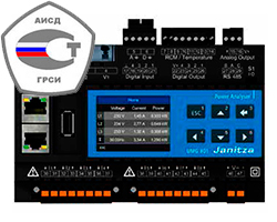 ��������� ���������� ������������� �������� Janitza UMG801 � ���������� �� ��