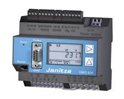 Janitza UMG604-EP анализатор ПКЭ с портом Ethernet и встроенным WEB