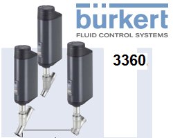 Burkert 3360, Burkert 3361 новые клапаны с электроприводом - высокая скорость и точность