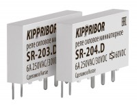 Интерфейсные промежуточные реле KIPPRIBOR в ультратонком корпусе серии SR (1-контактные)