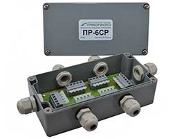 Разветвители интерфейса ПР-6СР IP55 rs 485 с установленными терминаторами 120 Ом